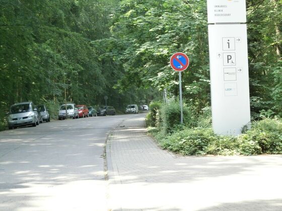 Parksituation am Krankenhaus