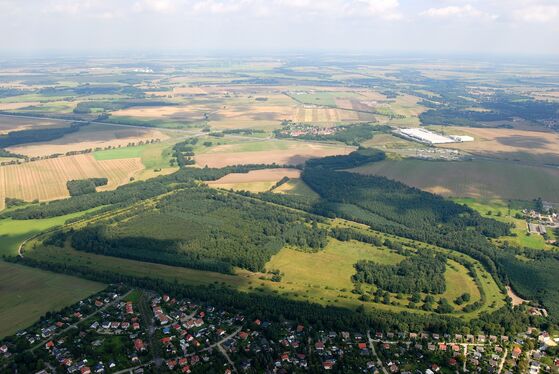 Blick auf die Trainierbahn Neuenhagen